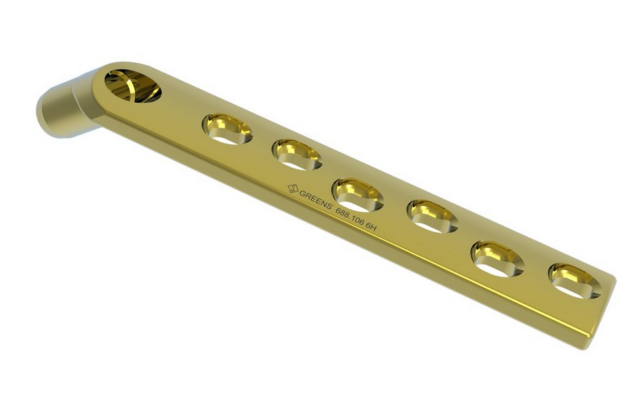 GREENS DHS Barrel Plate with DCP Hole 135°- Short Dia Barrel [Pediatric Plates]